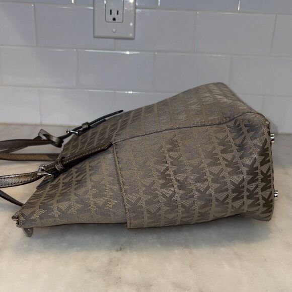 Michael Kors Bag Purse Handbag Pocketbook Charlotte Signature Jet Set Tote Bag - Picture 10 of 16